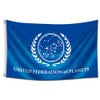 ENMOON United Federation Flag (3x5Feet,Double Sided, 3-layer 150D Poly) Man