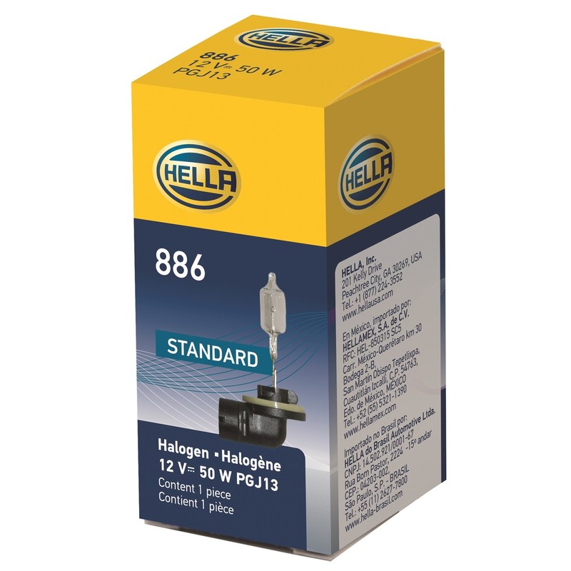 HELLA 886 Standard Halogen Bulb, 12 V, 50W