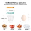 U-Taste 2oz×2 Silicone Food Containers Set: Mini Kitchen Storage with