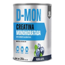 Creatina Monohidratada 250g D-mon Varios Sabores Mora Azul