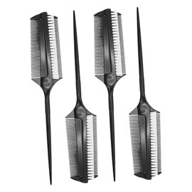 WOONEKY Hair Dyeing Perm Brush Set 1 Double Sided Brush for Women Men Heat Resistant Hair Styling Tool