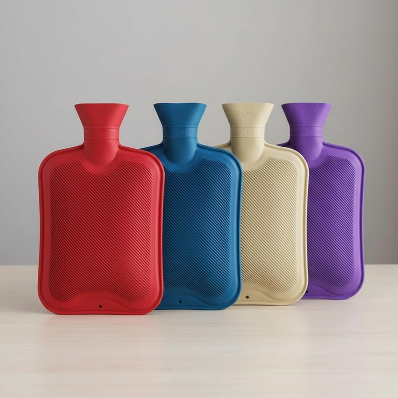 LUXFAB Large 2L Hot Water Bottle with Soft Fleece Cover