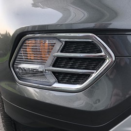 Car Front Fog Light Lamp Cover Trim For Ford Escape 2017 2018 2019 Chrome 2-pc