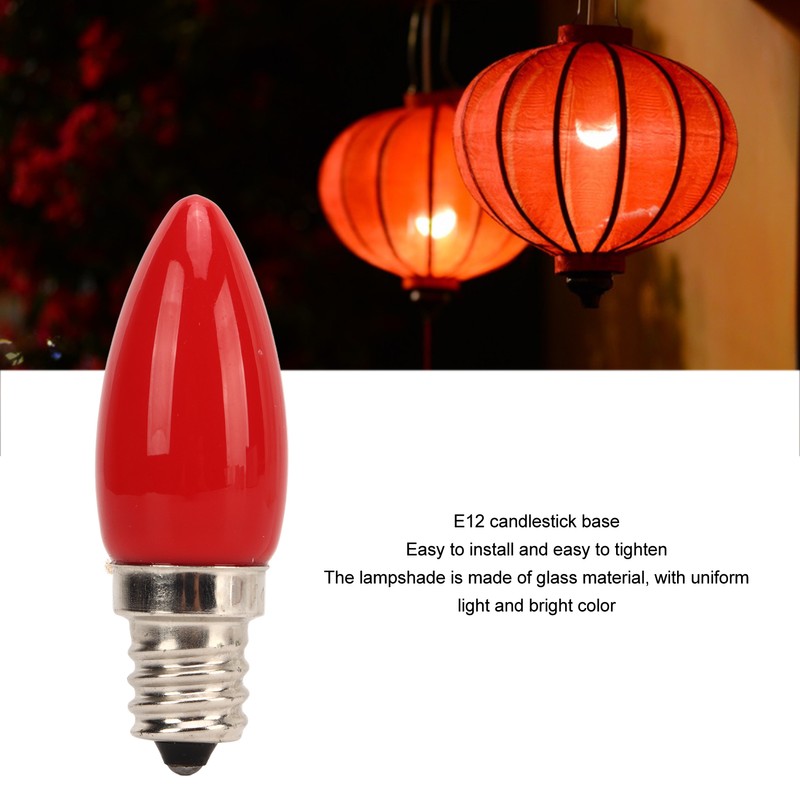 2PCS E12 4LEDS SMD2835 Candelabra Bulb 220V 1.5W Glass Chandelier