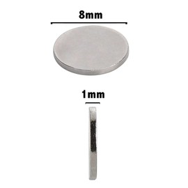 SANKRO Pack of 50 Neodymium Magnets (8 x 1 MM) – Magnets – Strong Magnets – Neodymium Magnet – Fridge Magnets – Magnetic Whiteboard Magnets – Small Magnets – Powerful Neodymium Magnets – Stationery