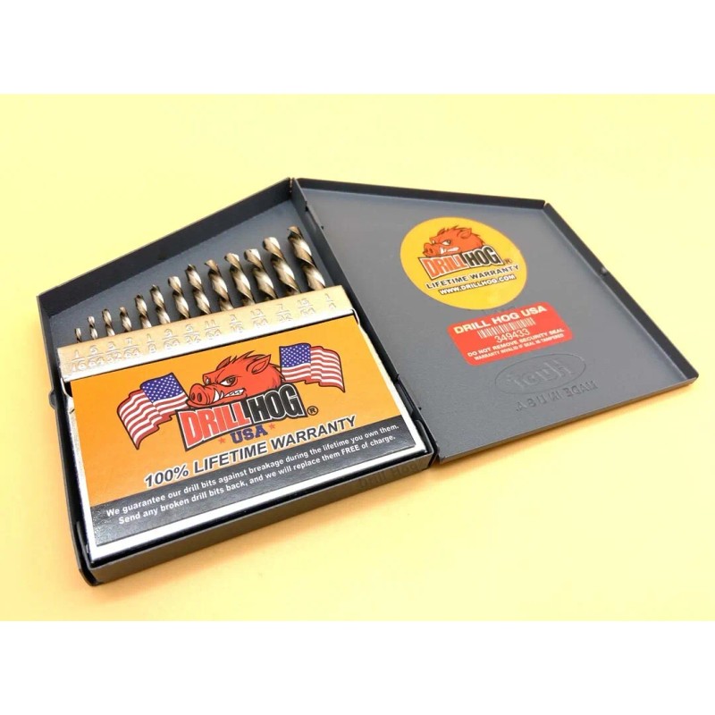 Drill Hog® Niobium Left Hand Drill Bit Set Screw Extractor