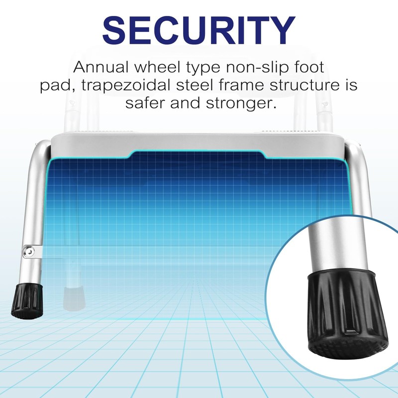 HBTower 2 Step Stool, Stepping Stools for Adults Kids with