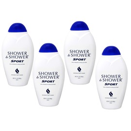 Shower to Shower Absorbent Body Powder, Sport, 13-Ounce Bottles (Pack of 4)