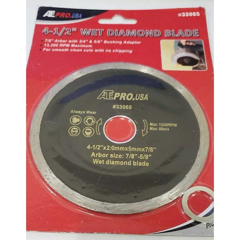 ATE PRO.USA ~ 4-1/2'' WET DIAMOND BLADE 33065 PROFESSIONAL