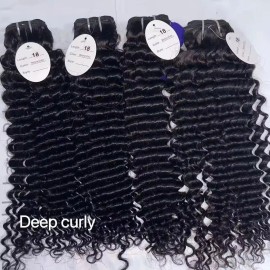 2x6 HD Lace Closure Human Hair Wigs Glueless Vietnamese Burmese Curly Hair Human Hair Weave Bundles Extension Hair Accessoriesstyle: deep curly, color: natual color, Stretched Length: 4 Inches
