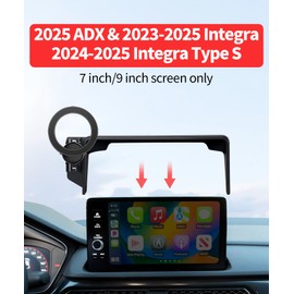 MaserWeller Car Phone Holder for 2025 Acura ADX 2023-2025 Integra 2024-2025 Integra Type S Accessories 7/9-Inch Screen Fixed Clip, 360° Rotation Phone Mount Compatible with MagSafe