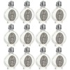 Our Lady of Guadalupe Embossed Holy Water Glass Bottles with