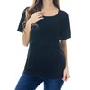 Smallshow Smallshow 3 Pcs Maternity Nursing T-Shirt Nursing Tops Army