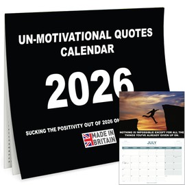 Funny Unmotivational Calendar 2026 – Sarcastic Wall Calendar