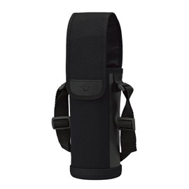 Zojirushi Mahobin MC-CA03-BA Water Bottle Cover, 20.3 fl oz (600 ml), Shoulder Hanging, Machine Washable, Name Tag, Stainless Steel Bottle Cover, Black