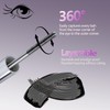 2Pcs Iron Wand Mascara, Metal Mascara Wand, Black Washable Metal