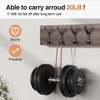 susswiff 20-Pack Aluminum Coat Hooks for Hanging - 10KG (Max)