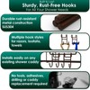 Jovware Bronze Shower Caddy - 4 Pack Open Shelf Hooks