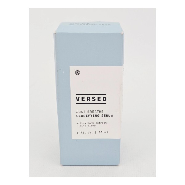 VERSED Just Breathe Clarifying Serum Willow Bark Extract Zinc Blend
