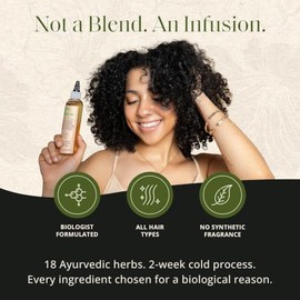 Voodoo Aceite para el Crecimiento del Cabello - Infundido con Romero, Hierba Limón, Semilla de Uva y Aceite de Ricino para el Crecimiento del Cabello,