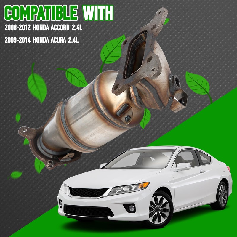 FOMIUZY High Flow Front Catalytic Converter Kit Direct-Fit Honda Accord