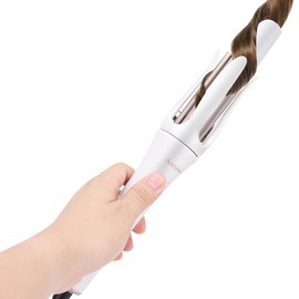 AraSyleon Auto Hair Curler, Automatic Curling Iron with 4 Temperature & 3 Timer, Automatic Shut-Off, Anti-Scald, Anti-Tangle Rotating Curling Wand for Hair Styling, White