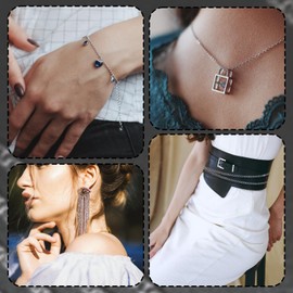 HJZHII Stainless Steel Curb Chains, 30 Foot Silver Link Chain Stainless Steel Color Plated for Jewelry Making Bracelet Necklace Soldered Handcraft Chains Metal Chain Roll Keychain Craft Supplies