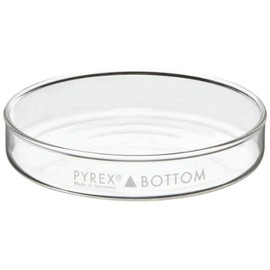 Corning Pyrex Borosilicate Glass Petri Dish Bottom Only, 95mm Diameter x 22mm Height (Pack of 12)