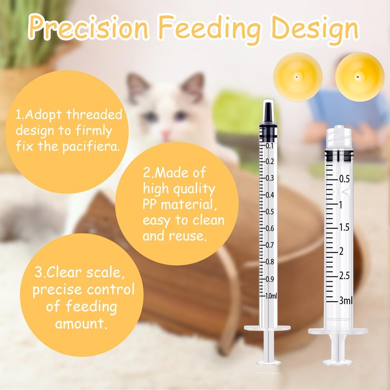 10 Packs Pet Silicone Nursing Nipple for Replaceable teats Mini