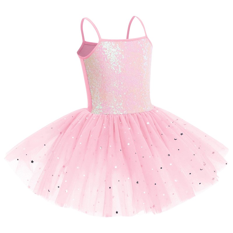 IWEMEK - Abito da Balletto per Bambina con Tutu, senza