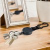 Retractable Keychain ID Badge Clip - Heavy Duty Key Holder