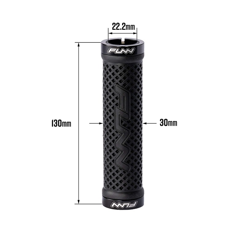 Funn Combat II Mountain Bike Handlebar Grips with Double Lock