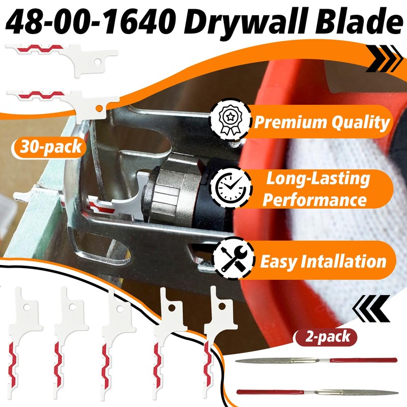 30 PCS 48-00-1640 Replacements Compatible with Drywall Blade & Drywall