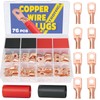 haisstronica 76PCS Copper Wire Lugs with Heat Shrink Tube 3:1