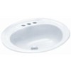 PROFLO PF20174 Rockaway 20-1/2" Oval Vitreous China Drop In Bathroom