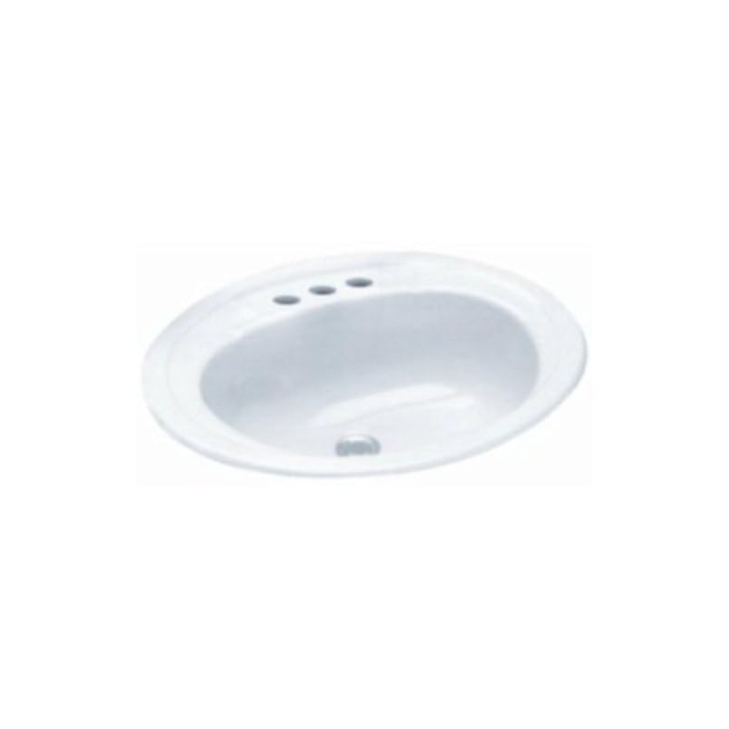 PROFLO PF20174 Rockaway 20-1/2" Oval Vitreous China Drop In Bathroom