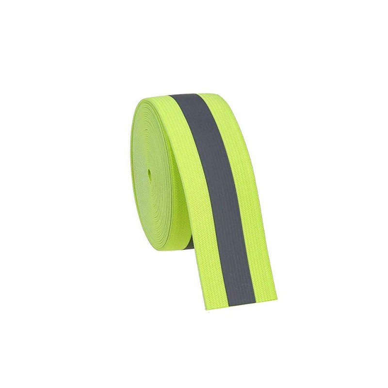 Jocon Safety SF8100 Sew On Florescent Reflective Elastic Tape 2"X118"-Green