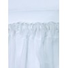 White Sheer SIDELIGHT Curtain 29" Wide 63" Lenght Rod Pocket