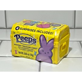 Peeps "Yellow Mystery Treasure Chest" Includes Candy Keychain Stickers & Coin