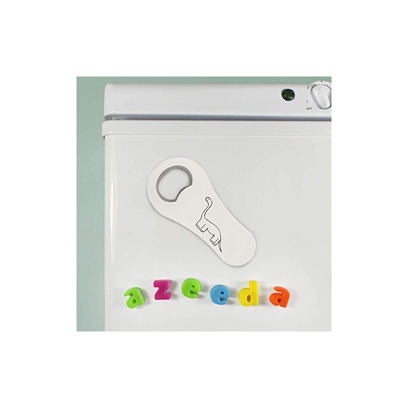 Azeeda 'Happy Dinosaur' Bottle Opener Fridge Magnet (BO00044493)
