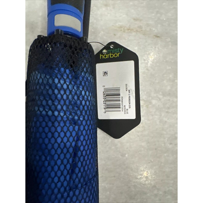 Misty Harbor Automatic Open Two Person Umbrella Blue