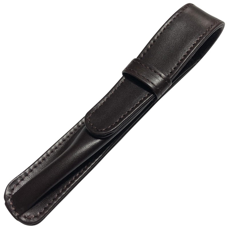 Aston Leather Pen Holder - Black Single