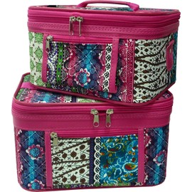 Women's Print Cosmetic Case (2-piece set) (Boho)