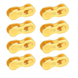 SUNTRADE 8 Pairs Bicycle Missing Link, 6/7/8/9/10/11/12 Speed Bike Chain Connector Lock Set, MTB Road Bicycle Connector for Quick Master Link Joint Chain pin (11 Speed)