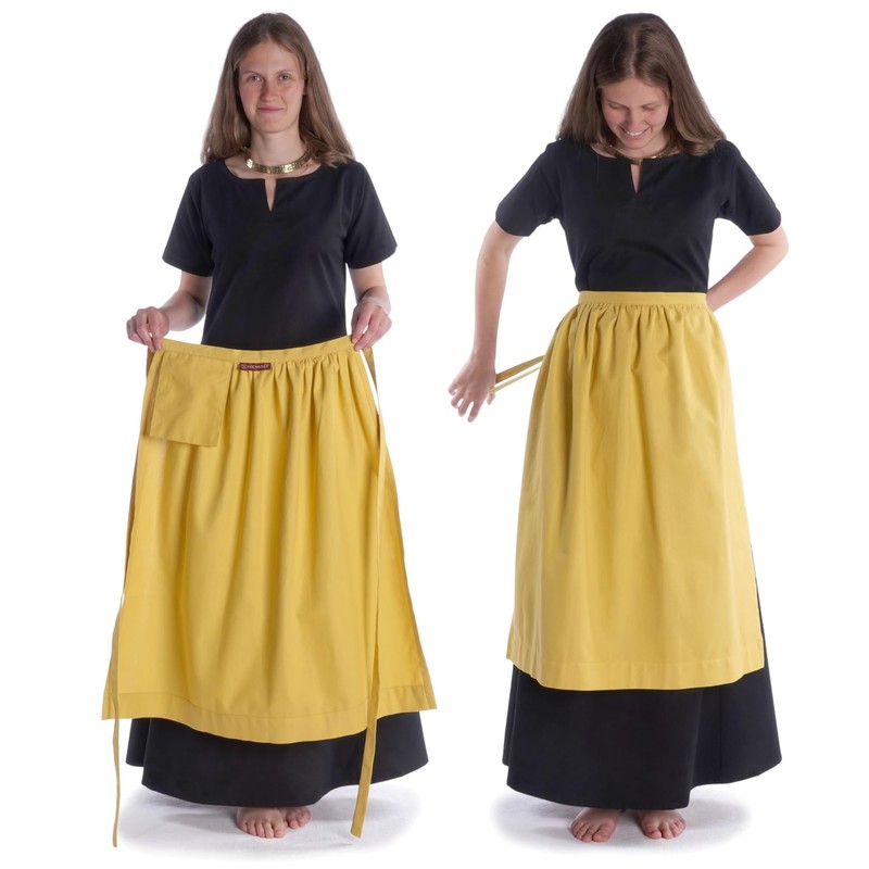 HEMAD Medieval Apron Cotton Model: Repanse, Yellow