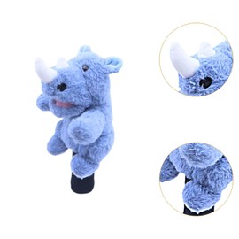 Colcolo Soft Plush Golf Wood Driver Headcover Golf Equipment Novelty Portable Transport Protect Club Head Cover for Practice Adults - Rhino