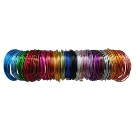 Craft Aluminum Wire 328 Feet 20 Colors Flexible Anodized Craft Wire for Jewelry Making,Crafts,DIY,Garden (18 Gauge, 1mm)