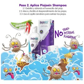 Kit Anti Piojos Piojoxin Shampoo  Peine  Gel  Solución                                                                                                