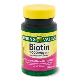 Biotin 1000 Mcg Ayuda Pelo Piel Uñas 150 Caps Saludables Ayu Sabor Neutro