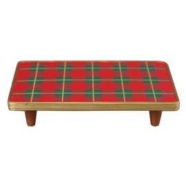 Deco Corporation ZXS-86478X Concombre Retro Check Table Approx. 4.7 x 2.8 x 1.0 inches (120 x 72 x 25 mm)